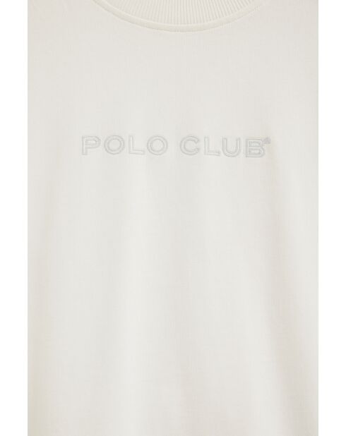 T-Shirt à manches courtes en coton Romain white