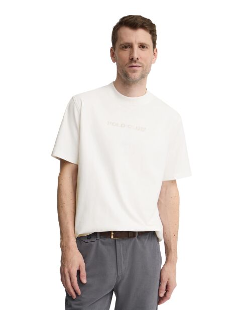 T-Shirt à manches courtes en coton Romain white