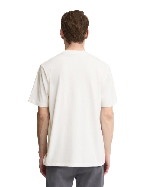T-Shirt à manches courtes en coton Romain white
