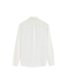 Camicia Natan in lino bianco a maniche lunghe