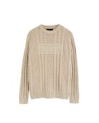 Felpa Omar beige in cotone