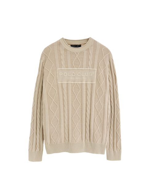 Felpa Omar beige in cotone