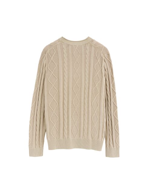 Felpa Omar beige in cotone