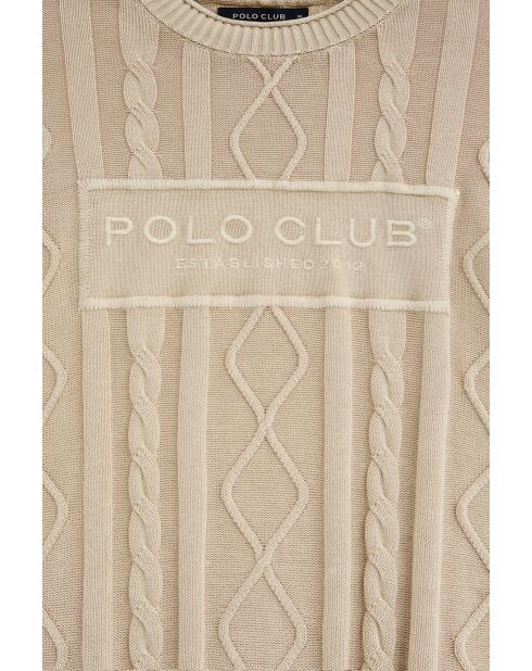 Felpa Omar beige in cotone