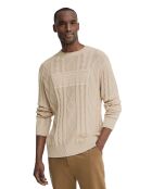 Felpa Omar beige in cotone