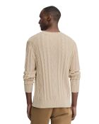 Felpa Omar beige in cotone