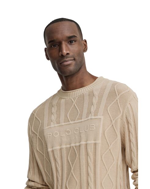Felpa Omar beige in cotone
