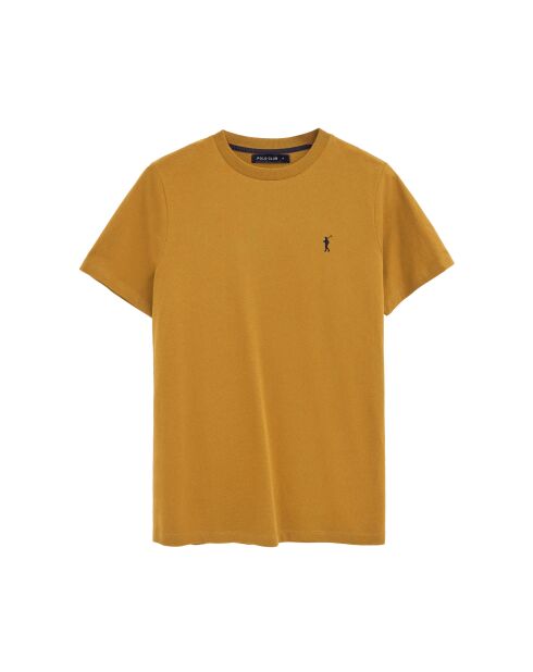 T-Shirt à manches courtes en coton Loïc mustard