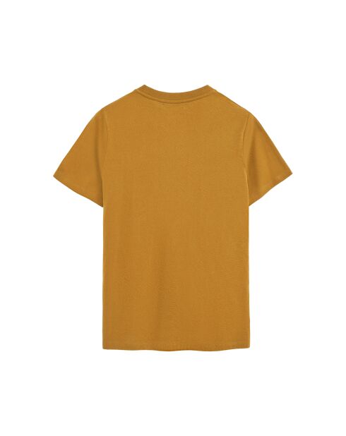 T-Shirt à manches courtes en coton Loïc mustard