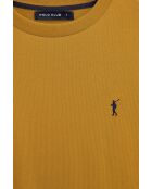 T-Shirt à manches courtes en coton Loïc mustard