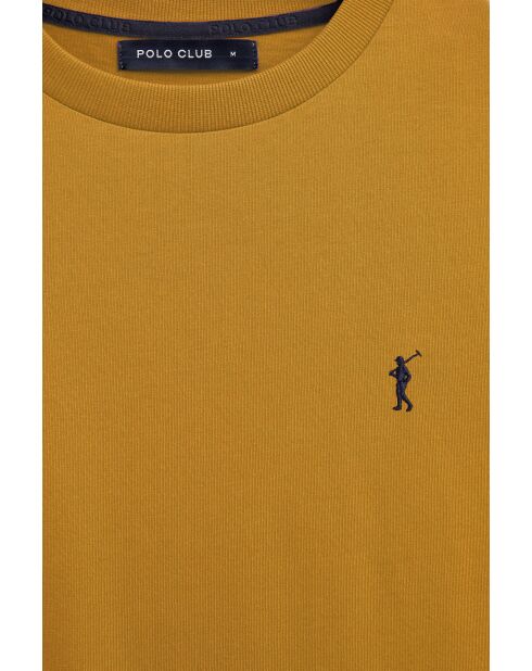 T-Shirt à manches courtes en coton Loïc mustard