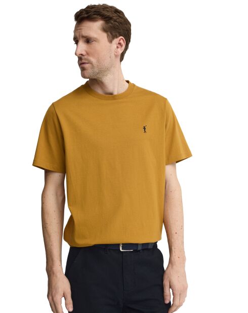 T-Shirt à manches courtes en coton Loïc mustard