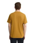 T-Shirt à manches courtes en coton Loïc mustard