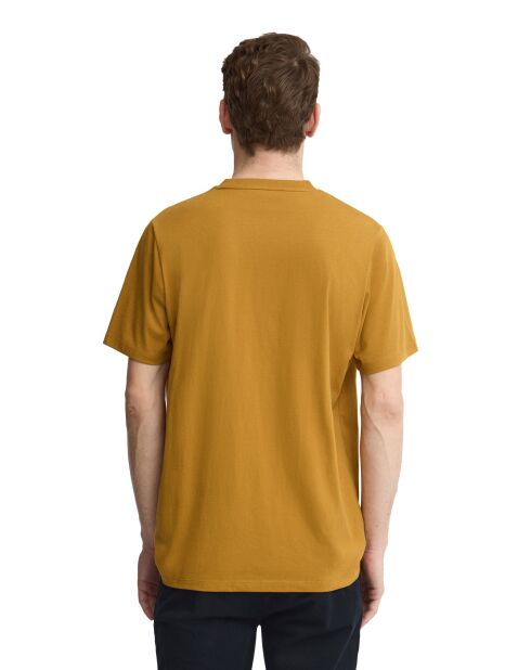 T-Shirt à manches courtes en coton Loïc mustard