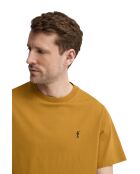 T-Shirt à manches courtes en coton Loïc mustard