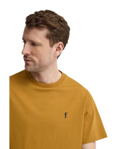 T-Shirt à manches courtes en coton Loïc mustard
