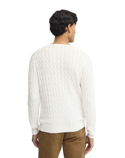 Felpa Dean in cotone ecru