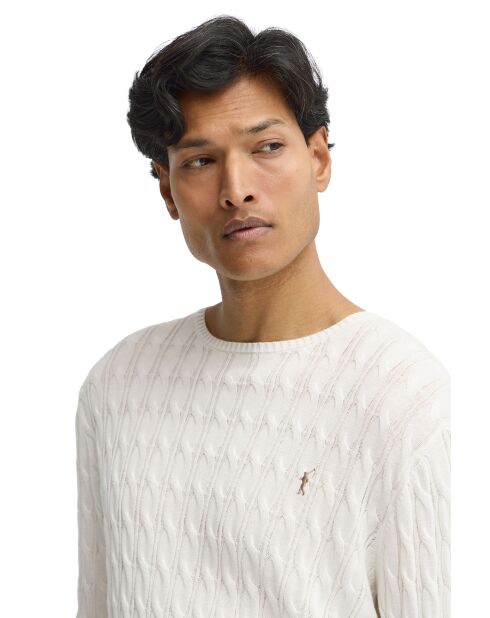 Felpa Dean in cotone ecru