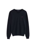 Felpa Alan in cotone blu scuro