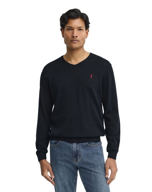 Felpa Alan in cotone blu scuro