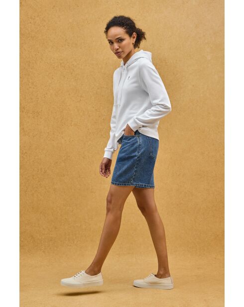 Sweat-shirt en coton Mélanie white