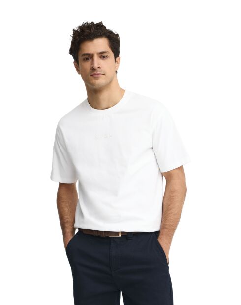 T-Shirt à manches courtes en coton Samuel white