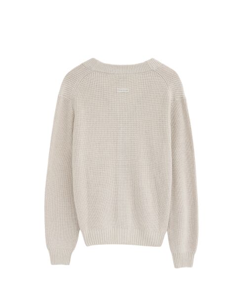 Felpa Neil in cotone crema