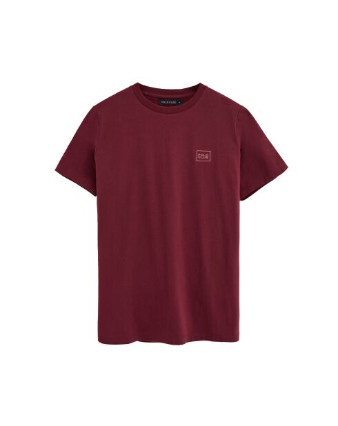 T-Shirt à manches courtes en coton stone garnet