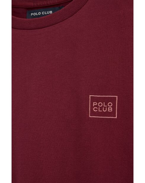 T-Shirt à manches courtes en coton stone garnet