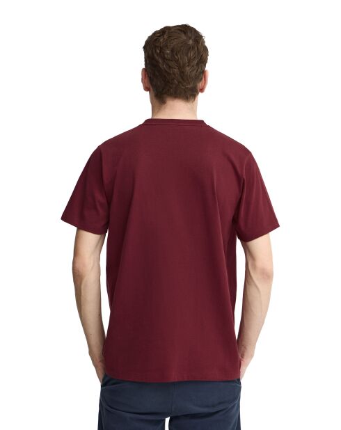 T-Shirt à manches courtes en coton stone garnet