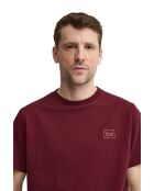T-Shirt à manches courtes en coton stone garnet