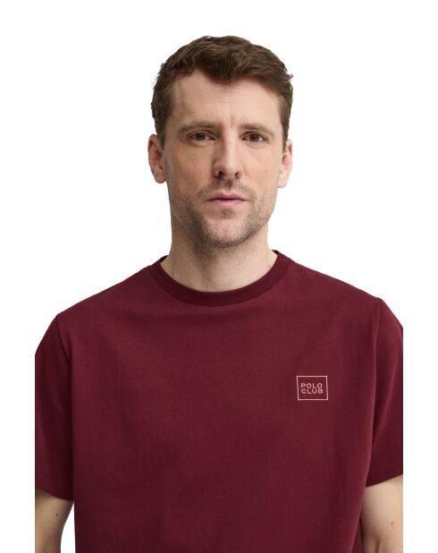 T-Shirt à manches courtes en coton stone garnet