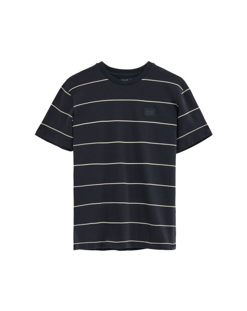 T-Shirt à manches courtes en coton Sylvain navy-light yellow