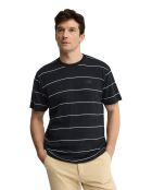 T-Shirt à manches courtes en coton Sylvain navy-light yellow