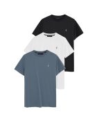 Lot de 3 T-Shirts à manches courtes en coton Victor multicolores
