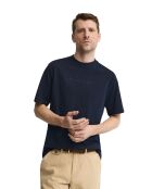 T-Shirt à manches courtes en coton Richard navy