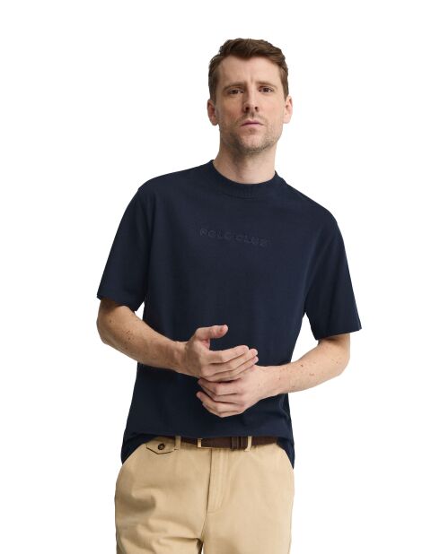 T-Shirt à manches courtes en coton Richard navy