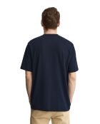 T-Shirt à manches courtes en coton Richard navy