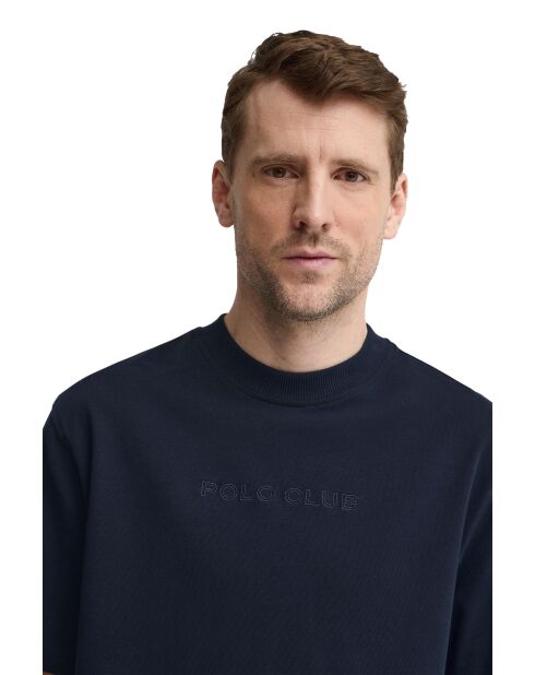 T-Shirt à manches courtes en coton Richard navy