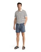 Pantaloncini da bagno blu denim Pietro