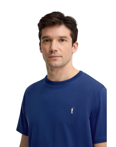 T-Shirt à manches courtes en coton Lionel royal blue