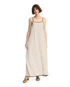 Ecrufarbenes Leinenkleid Bianca