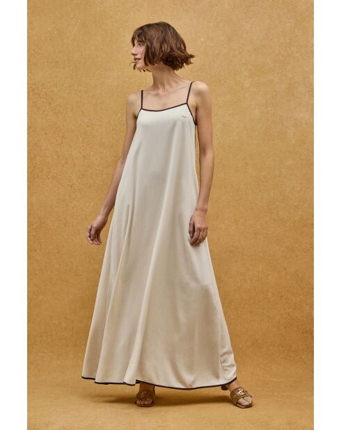 Ecrufarbenes Leinenkleid Bianca