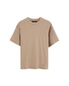 T-Shirt à manches courtes en coton Enrico light brown
