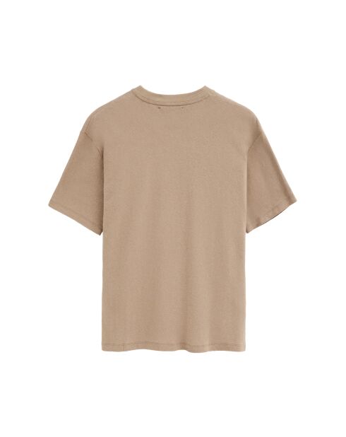 T-Shirt à manches courtes en coton Enrico light brown