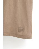 T-Shirt à manches courtes en coton Enrico light brown