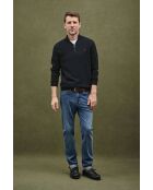 Felpa Anthony in cotone blu scuro