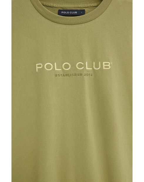 T-Shirt à manches courtes en coton Olivier leaf green