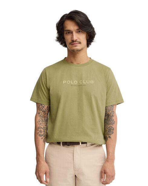 T-Shirt à manches courtes en coton Olivier leaf green