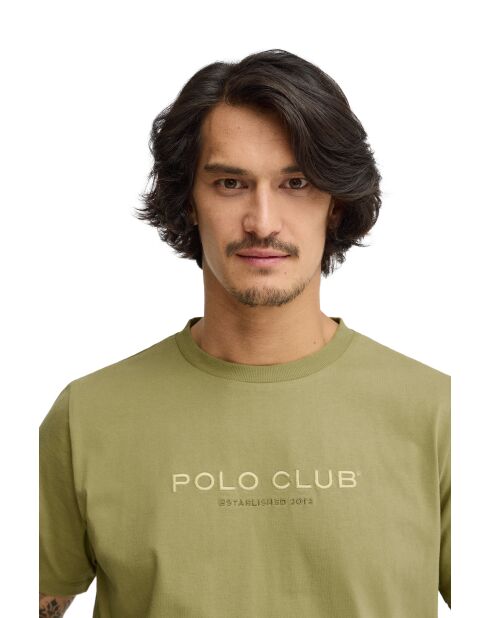 T-Shirt à manches courtes en coton Olivier leaf green